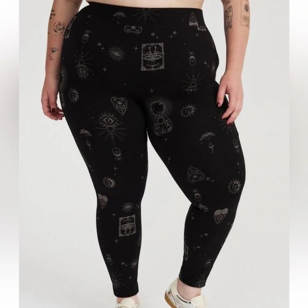Torrid Full Length Signature Waist Premium Guided By Stars Black Leggings 3X - Picture 15 of 15